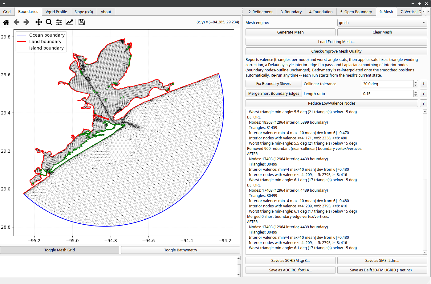 TRITON (TRIangular mesh Tool for Ocean Numerical models)